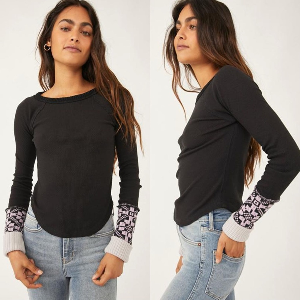 Free people she is reversible cuff top - Picture 3 of 13